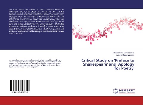Critical Study on Preface to Shakespeare and Apology for Poetry