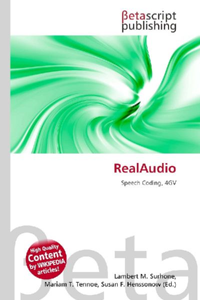 RealAudio: Speech Coding, 4GV