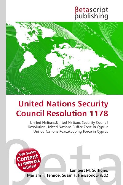 United Nations Security Council Resolution 1178: United Nations,United Nations Security Council Resolution,United Nations        Buffer Zone in Cyprus ,United Nations Peacekeeping Force in Cyprus