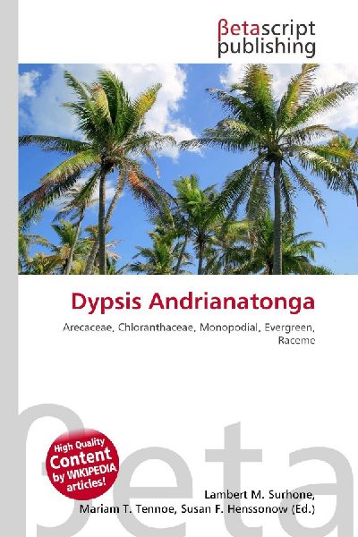 Dypsis Andrianatonga: Arecaceae, Chloranthaceae, Monopodial, Evergreen, Raceme