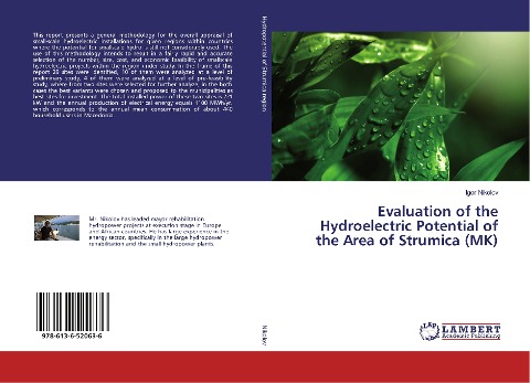 Evaluation of the Hydroelectric Potential of the Area of Strumica (MK)