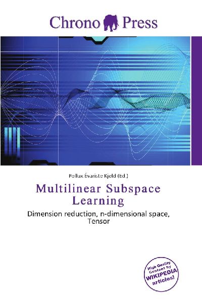 Multilinear Subspace Learning: Dimension reduction, n-dimensional space, Tensor