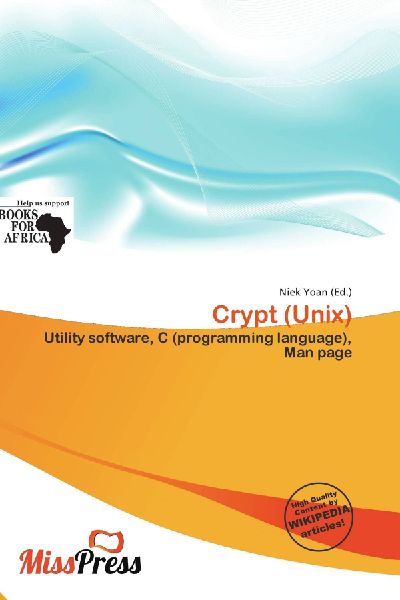 Crypt (Unix): Utility software, C (programming language), Man page