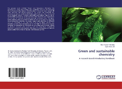 Green and sustainable chemistry: A research based introductory handbook