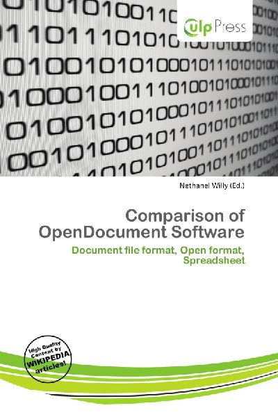 Comparison of OpenDocument Software: Document file format, Open format, Spreadsheet
