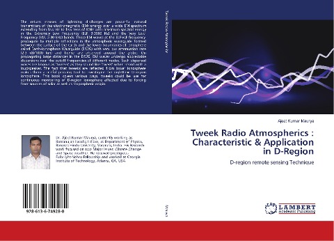 Tweek Radio Atmospherics : Characteristic & Application in D-Region: D-region remote sensing Technique