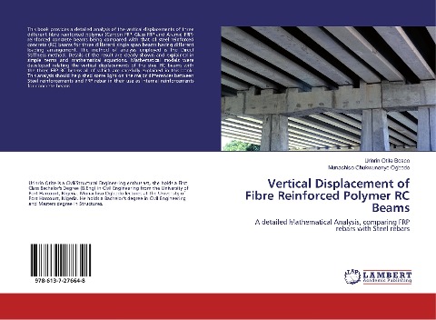 Vertical Displacement of Fibre Reinforced Polymer RC Beams: A detailed Mathematical Analysis, comparing FRP rebars with Steel rebars
