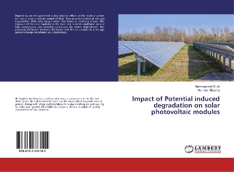 Impact of Potential induced degradation on solar photovoltaic modules