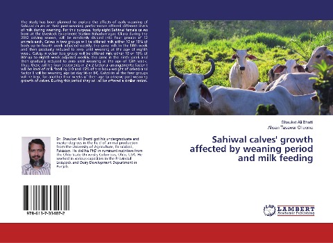 Sahiwal calves growth affected by weaning period and milk feeding