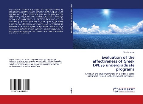 Evaluation of the effectiveness of Greek DPESS undergraduate programs: Creation and implementation of a criteria-based instrument related to the PE school curriculum
