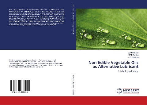 Non Edible Vegetable Oils as Alternative Lubricant: A Tribological Study