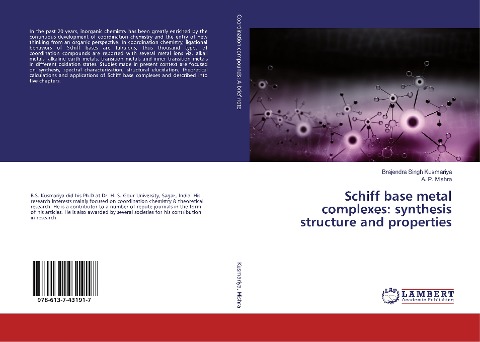 Schiff base metal complexes: synthesis structure and properties