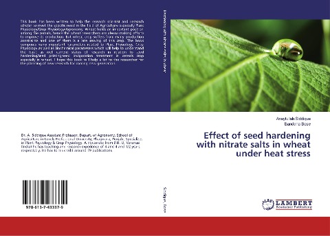 Effect of seed hardening with nitrate salts in wheat under heat stress