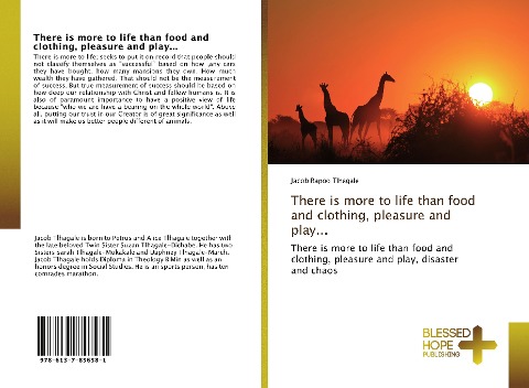 There is more to life than food and clothing, pleasure and play...: There is more to life than food and clothing, pleasure and play, disaster and chaos