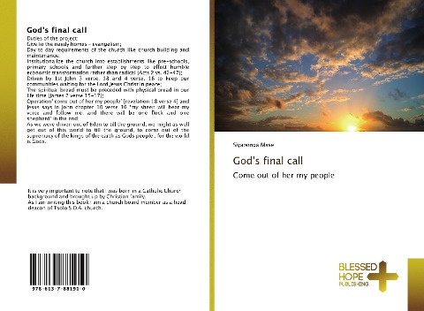 Gods final call: Come out of her my people