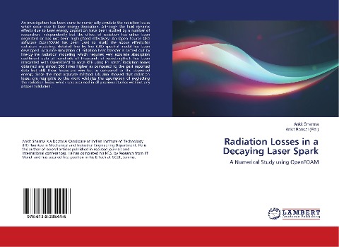 Radiation Losses in a Decaying Laser Spark: A Numerical Study using OpenFOAM