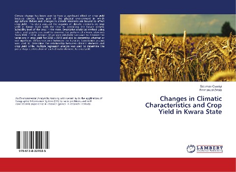 Changes in Climatic Characteristics and Crop Yield in Kwara State
