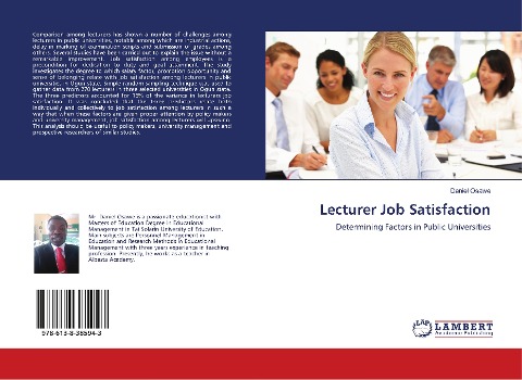 Lecturer Job Satisfaction: Determining Factors in Public Universities