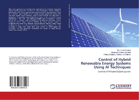 Control of Hybrid Renewable Energy Systems Using AI Techniques: Control of PV/wind hybrid system