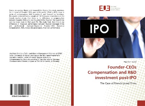 Founder-CEOs Compensation and R&D investment post-IPO: The Case of French Listed Firms