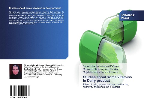 Studies about some vitamins in Dairy product: Effect of using adjunct cultures on thiamine, riboflavin, and pyridoxine in yoghurt