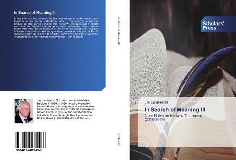In Search of Meaning III: More Notes on the New Testament (2018-2019)
