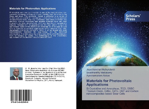Materials for Photovoltaic Applications: Si Crystalline and Amorphous, TCO, DSSC Titanium Oxide, CdSe, CdTe, CNT and Carbon nanocomposites based Solar Cells