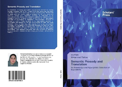 Semantic Prosody and Translation: Its Knowledge and Appropriate Selection of Equivalents