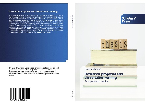 Research proposal and dissertation writing: Principles and practice