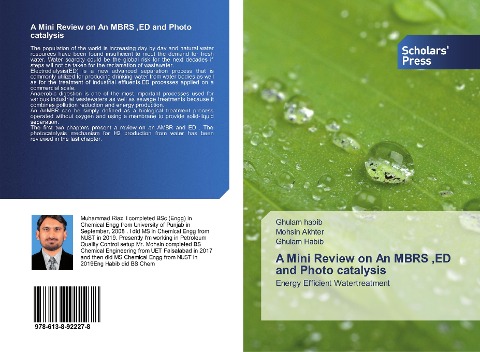 A Mini Review on An MBRS ,ED and Photo catalysis: Energy Efficient Watertreatment