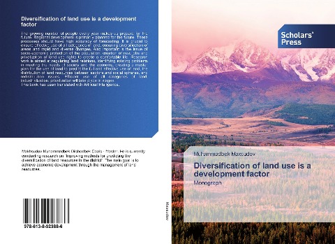 Diversification of land use is a development factor: Monograph