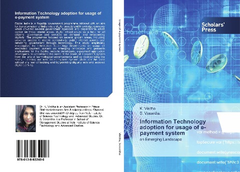 Information Technology adoption for usage of e-payment system: on Emerging Landscape