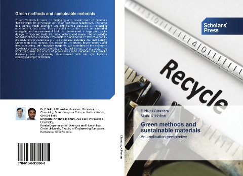 Green methods and sustainable materials: An application perspective
