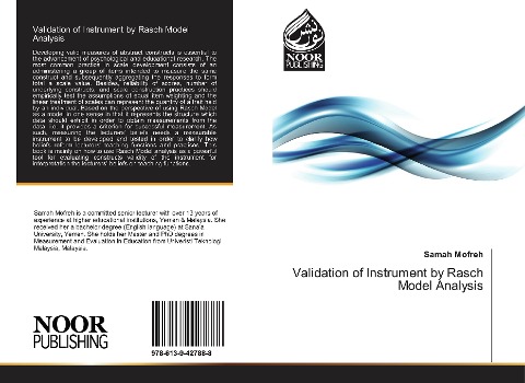 Validation of Instrument by Rasch Model Analysis