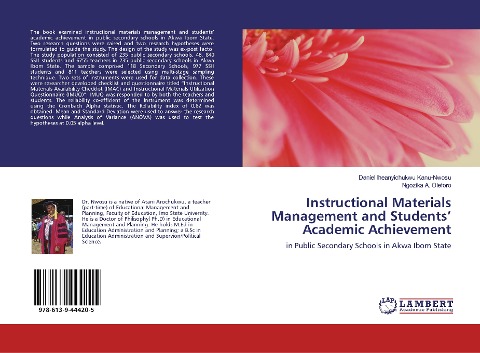 Instructional Materials Management and Students Academic Achievement: in Public Secondary Schools in Akwa Ibom State