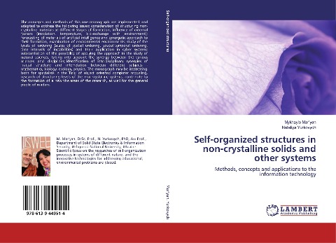 Self-organized structures in non-crystalline solids and other systems: Methods, concepts and applications to the information technology