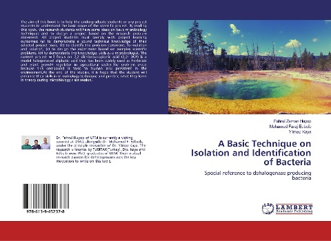 A Basic Technique on Isolation and Identification of Bacteria: Special reference to dehalogenase producing bacteria