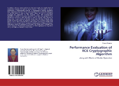 Performance Evaluation of RC6 Cryptographic Algorithm: along with Blocks of Modes Operation
