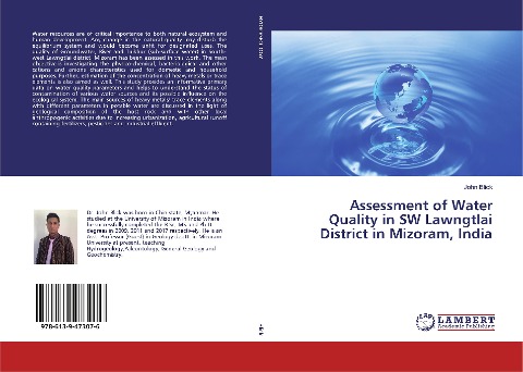 Assessment of Water Quality in SW Lawngtlai District in Mizoram, India