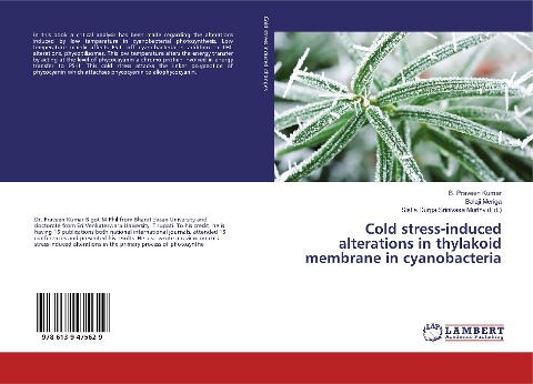 Cold stress-induced alterations in thylakoid membrane in cyanobacteria