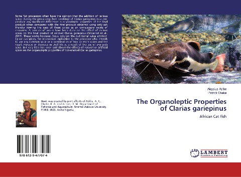 The Organoleptic Properties of Clarias gariepinus: African Cat fish