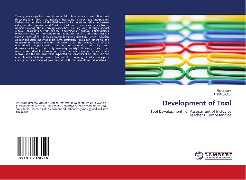 Development of Tool: Tool Development for Assessment of Inclusive Teachers Competencies