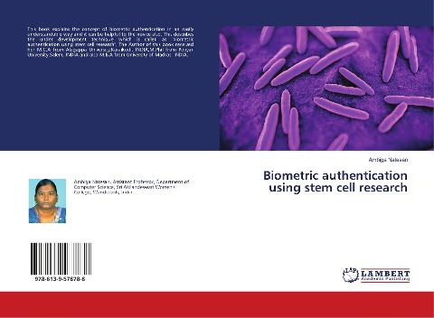 Biometric authentication using stem cell research
