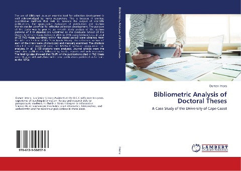 Bibliometric Analysis of Doctoral Theses: A Case Study of the University of Cape Coast