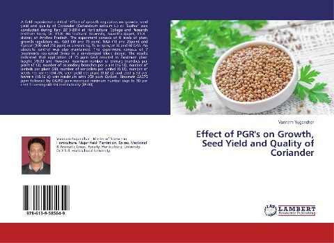 Effect of PGRs on Growth, Seed Yield and Quality of Coriander