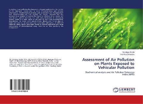 Assessment of Air Pollution on Plants Exposed to Vehicular Pollution: Biochemical analysis and Air Pollution Tolerance Index (APTI)