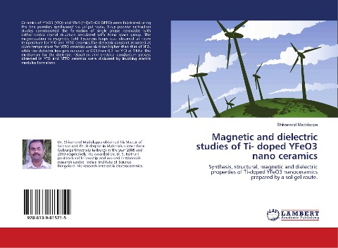 Magnetic and dielectric studies of Ti- doped YFeO3 nano ceramics: Synthesis, structural, magnetic and dielectric properties of Ti-doped YFeO3 nanoceramics prepared by a sol-gel route.