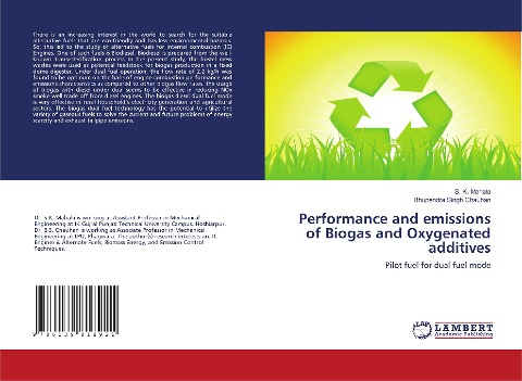 Performance and emissions of Biogas and Oxygenated additives: Pilot fuel for dual fuel mode