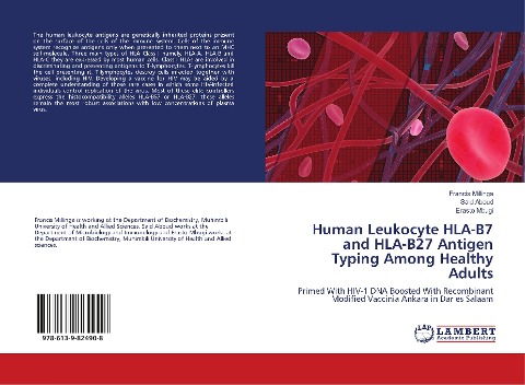Human Leukocyte HLA-B7 and HLA-B27 Antigen Typing Among Healthy Adults: Primed With HIV-1 DNA Boosted With Recombinant Modified Vaccinia Ankara in Dar es Salaam