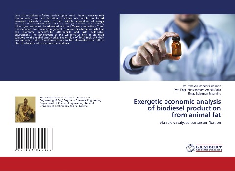 Exergetic-economic analysis of biodiesel production from animal fat: Via acid-catalyzed transesterification